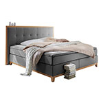 Atlantic Home Collection Grau Boxspringbett